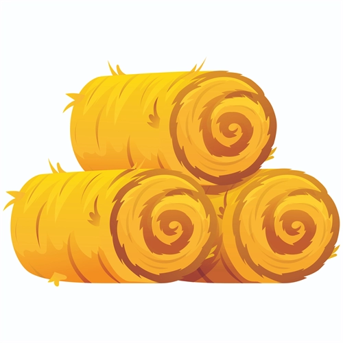 Party Supplies At the Farm Theme Hay Bales Cutout